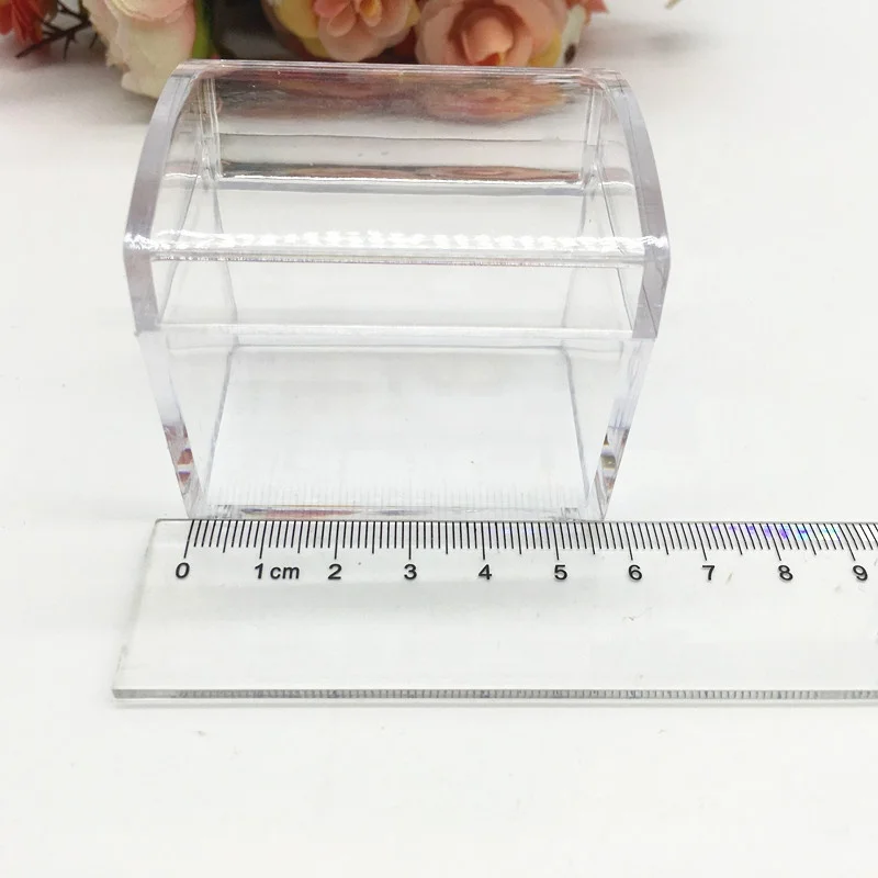 Handmade Wedding favors Bridal shower Gifts Party Decoration Transparent Candy Box Plastic Small Treasure chest jewelry box