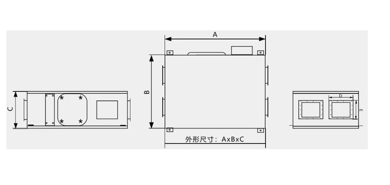 15000 M3/H + Control Panel Keeping Fresh Air Indoor ventilation air recuperation energy recovery Ventilation System
