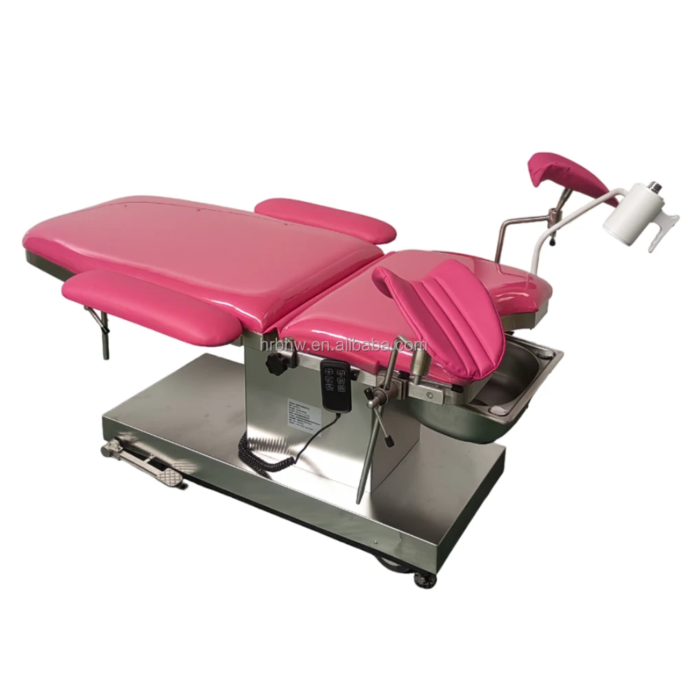 Three Function Stainless Steel Gynecological Examination Bed  Obstetric Chair