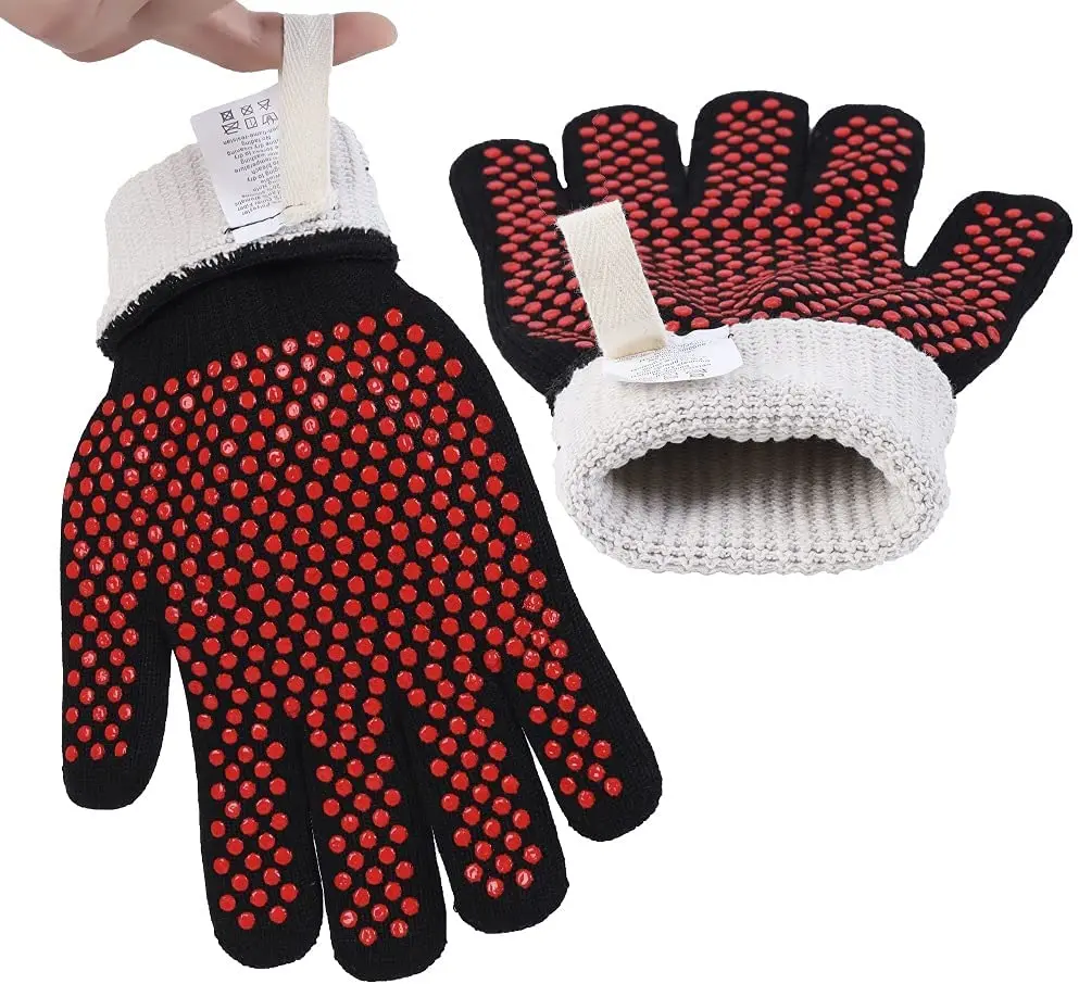 Custom Aramid BBQ Gloves Extremely Heat Resistant Gloves BBQ Gloves For Cooking Baking