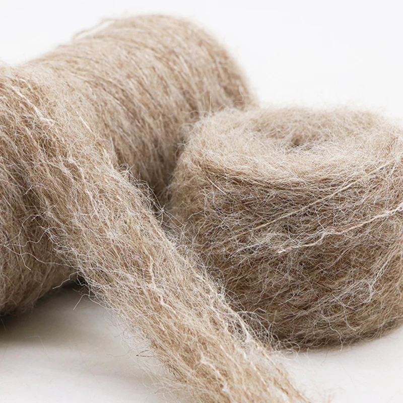 1/8.5NM Super Alpaca Wool  35% acrylic 19% wool 40% nylon 6% spandex
