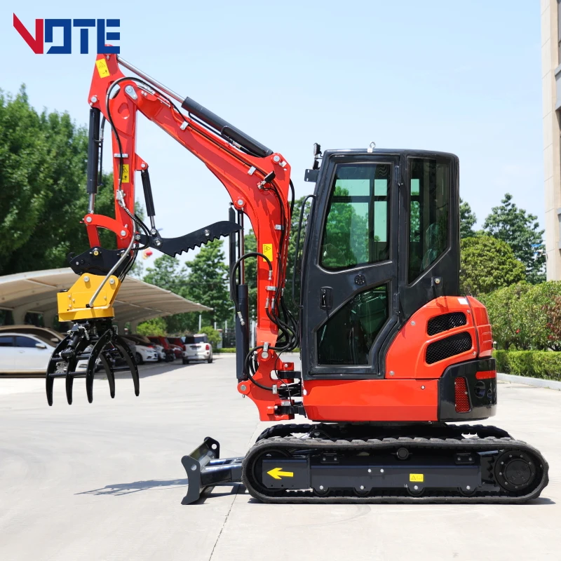 FREE SHIPPING Mini Excavator 3.5 Ton EPA small Kubota Engine excavators 1 Ton 2 ton Digger Machine Farm Mini Excavator price