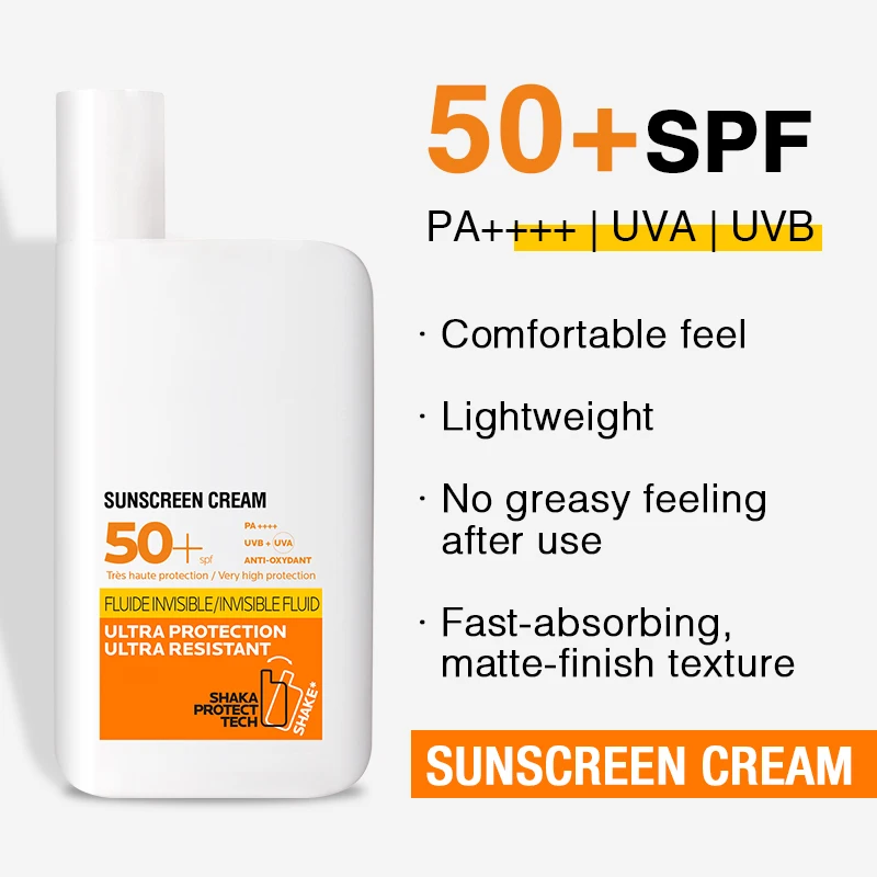 Green Tea SPF 50 Sunscreen Cream 50ml Vegan Oil-Free UV Protection Private Label OEM ODM Sunscreen