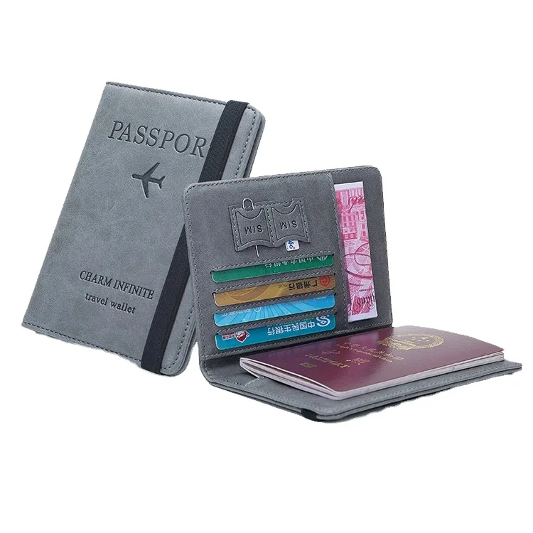 Passport Holder Cover Wallet RFID Blocking Leather Card Case Travel Document Organizer Multifunctional wallet