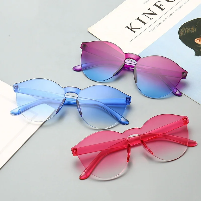 
Sinle Dollar sunglasses transparent clear lens sunglasses ladies sun glasses promotional clear sunglass lens wholesale 