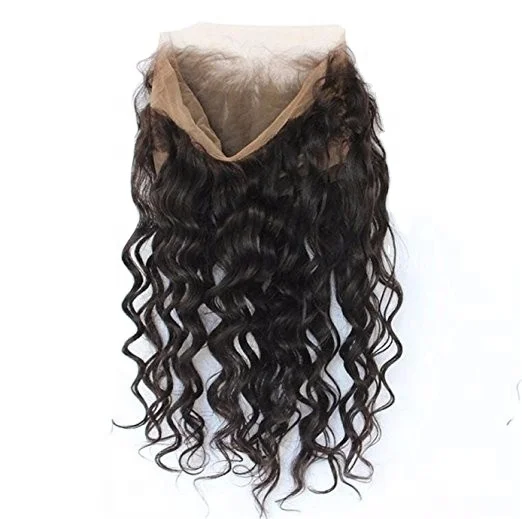 
 360 virgin indian hair China factory design unique ombre hair extension lace 360 100% virgin Indian hair lace frontal closures  