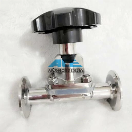 Sanitary Stainless Steel U Type Bend Diaphragm Valve 304