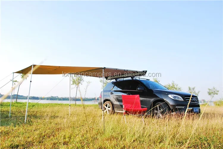 Retractable roof car tents side awning 4x4 4wd awning for camping
