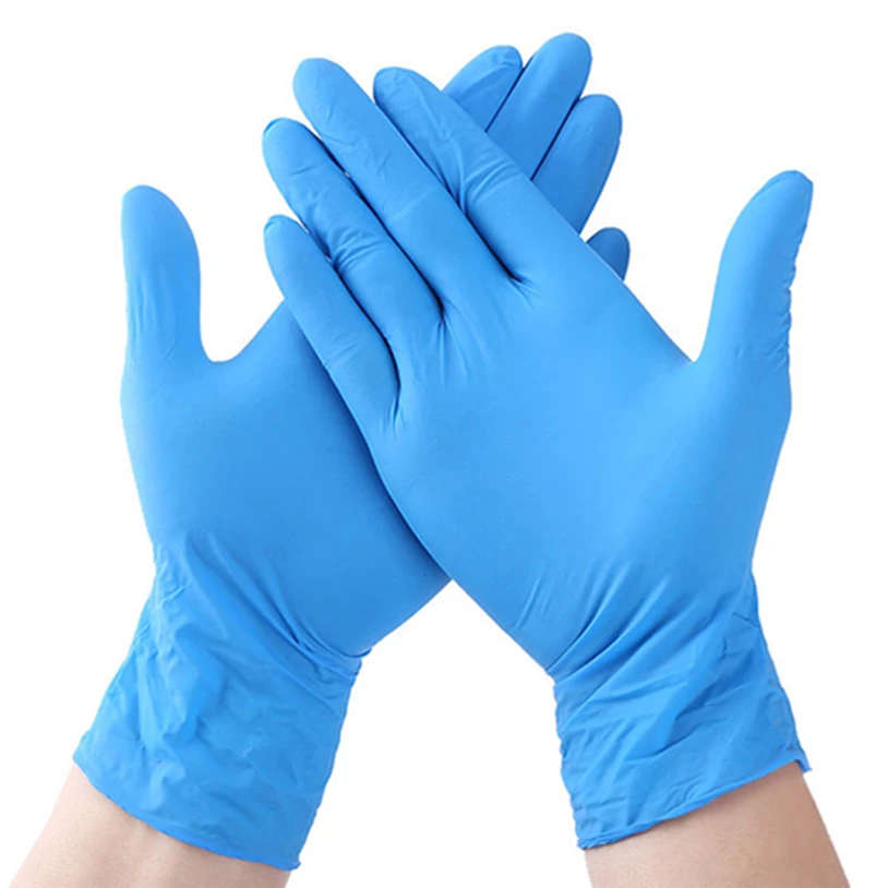 Factory Made EN420 Good Quality No Esteril Con Talco Nitrile Blend Guante Quirurgico