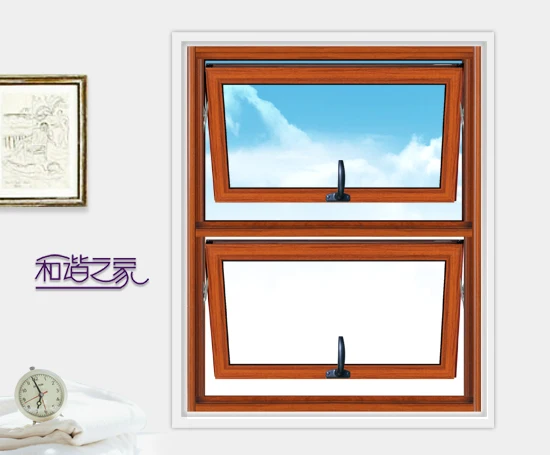 
Yifa double hung replacement windows aluminium wood grain finish aluminum windows double glassed single hung aluminium widows 