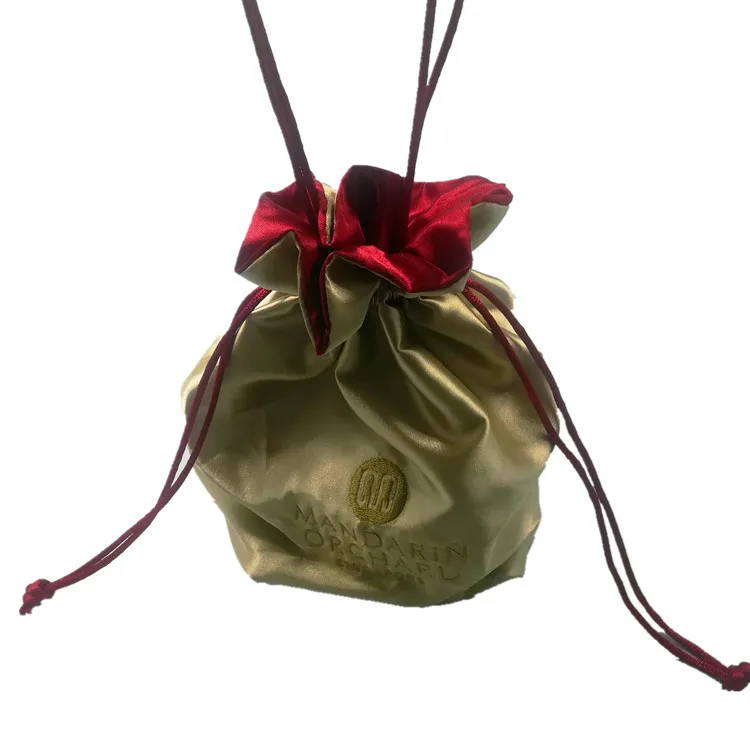 Шёлковая Подарочная сумка для ювелирных изделий с логотипом на заказ