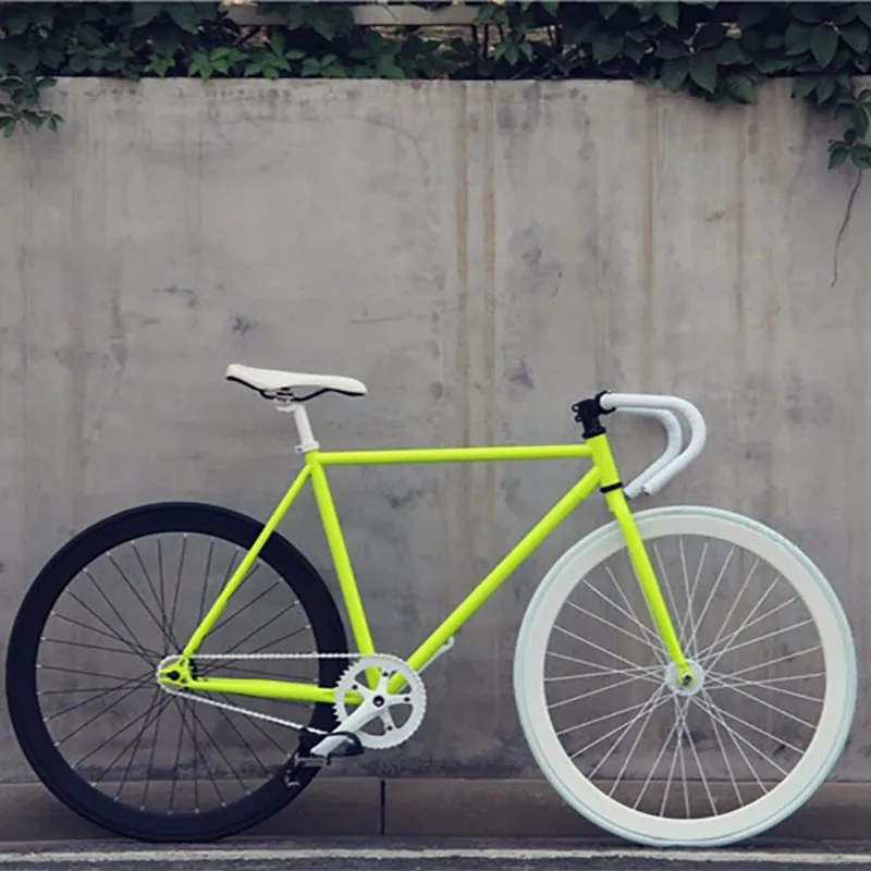 Fashionable 700C Carbon Frame Mountain City bikes 7 Single speed spoke wheel Color Style Road Bike Bicycle