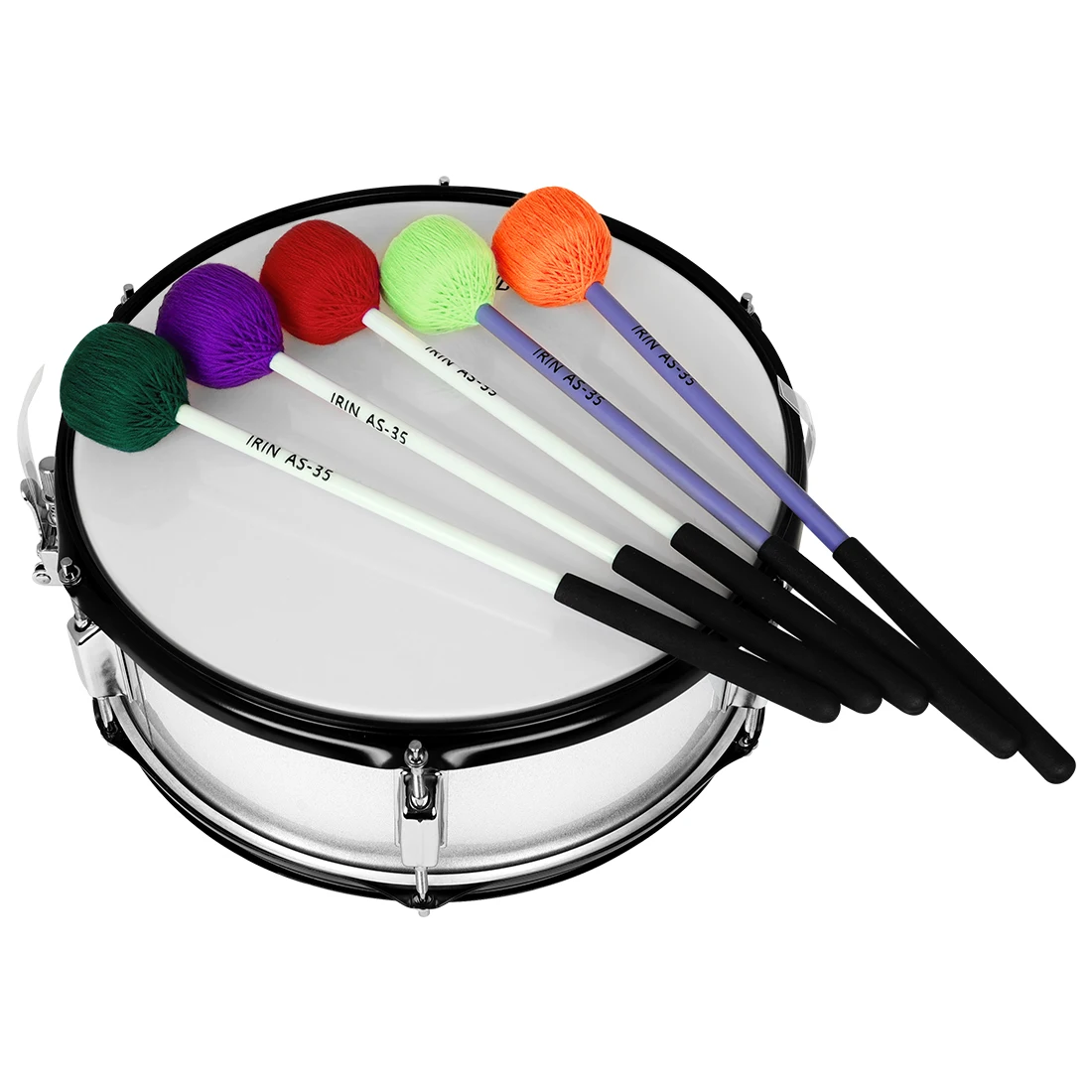 New Style Wholesale IRIN Drumstick 1 Pcs FRP Plastic Handle Wool Acrylic Big Drum Sticks Xylophone Marimba Mallets