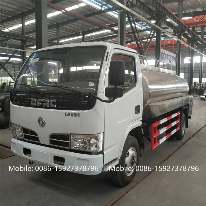 
304 stainless steel milk tanker truck with automatic cleaning 
