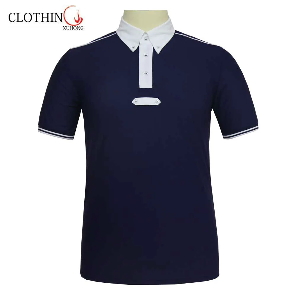 
custom man new design equestrian clothing manufacturers dry fit high elastic equestrian horse riding shirt 
