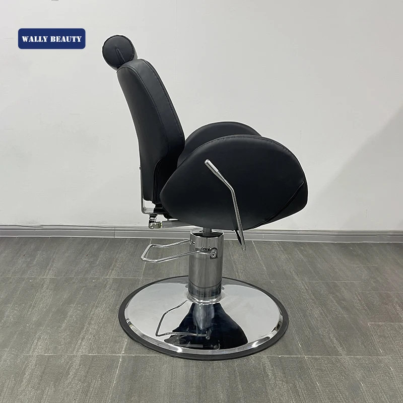 Salon Furniture Reclining Barber Chair Stylist Chair Hydraulic PU Leather Barber Chair
