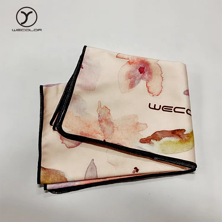 Hot Yoga Towel  Eco Friendly Anti Slip 100% Microfiber Suede Yoga Mat Towel Designs