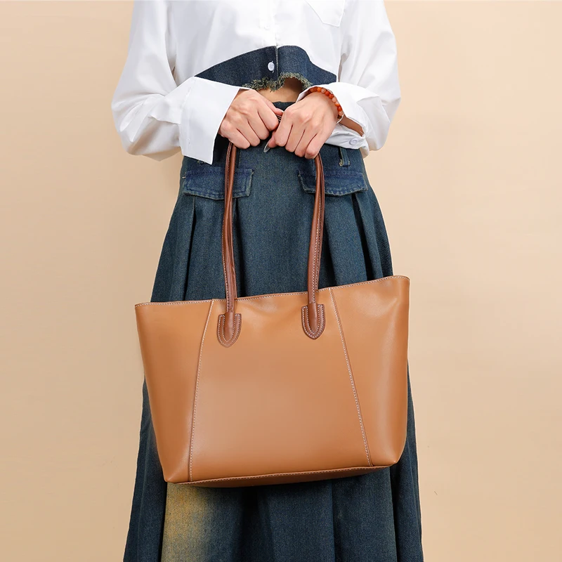 Genuine leather women tote handbags and purse luxury shoulder bag wholesales fashion high quality hand bags ladies tote bag