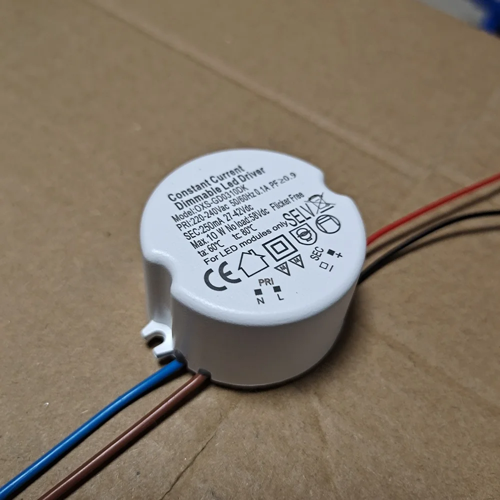 SELV Output Led Driver 7W 10W 15W Constant Current Triac dimmable Led Driver Round