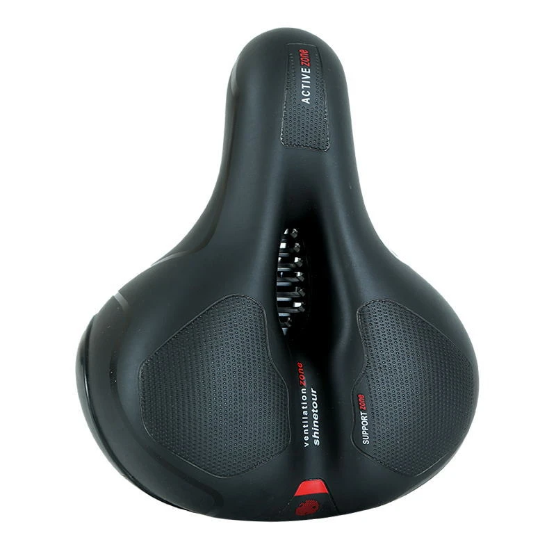 Manufacture Bicycle Saddle Comfortable PU extra thick cushion Breathable Sponge Shockproof Mountain Road Bike Seat Saddle parts