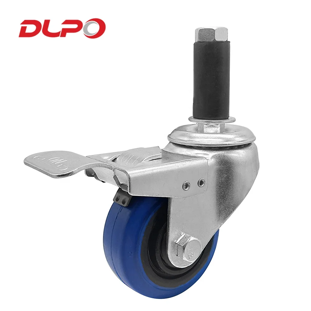 DLPO Middle Rotary Elastic Rubber Stem Wheel Extension Adapter with Top Brake