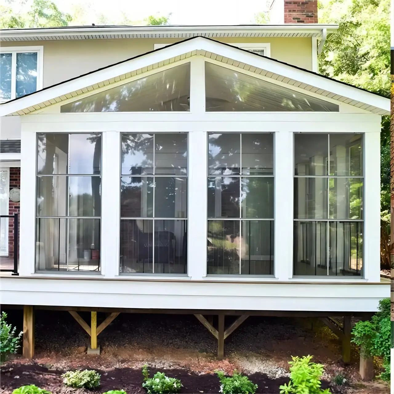 Outdoor Customized Size Modern Aluminum Glass House Winter Garden Sunroom