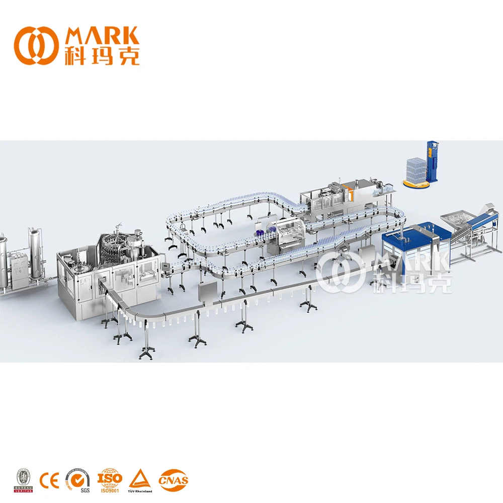 Full Set Complete Plastic Small Bottle Drinking Mineral Water Production Line / PET Bottle Water Filling Machine