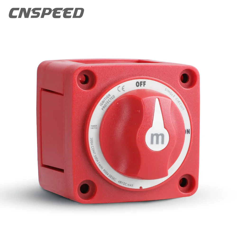 300A Main Battery Switch Single Circuit On/Off 48V Battery Disconnect Switch