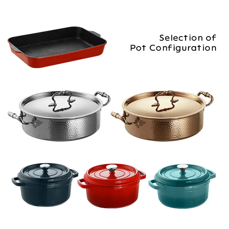 Stainless steel heating pot food heating lamp electric heating stove buffet food insulation stove Chafing dish