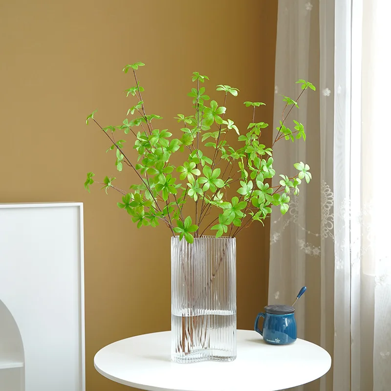 Factory Wholesale Artificial Enkianthus Perulatus Japanese Leaves Real Touch Greenery Branch For Home Table Decoration