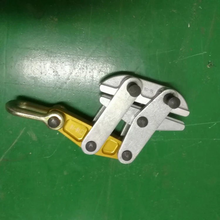 70KN Transmission Line Come Along Clamp Anti Twist Steel Rope Conductor Gripper