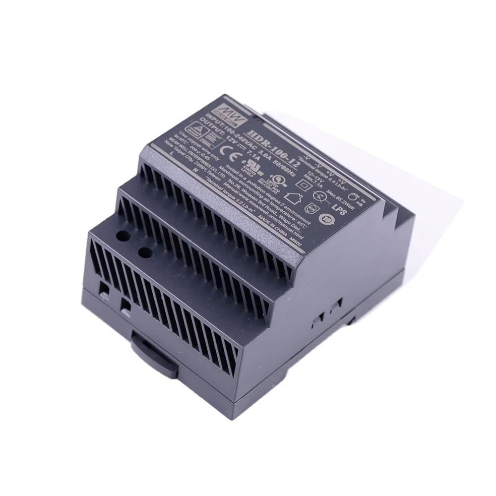 Mean Well HDR-100-12 85~100W Ultra Slim Step Shape ~ W DIN Rail