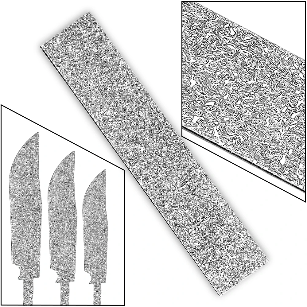 Factory Direct Sales Vg10 67Layers damascus billets Handmade damascus billet For Making Damascus Steel Knife