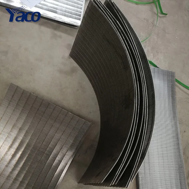 0.25mm 0.5mm Slot Sieve Bend Screens Vee-Wire Wedge Wire Rotary Screens
