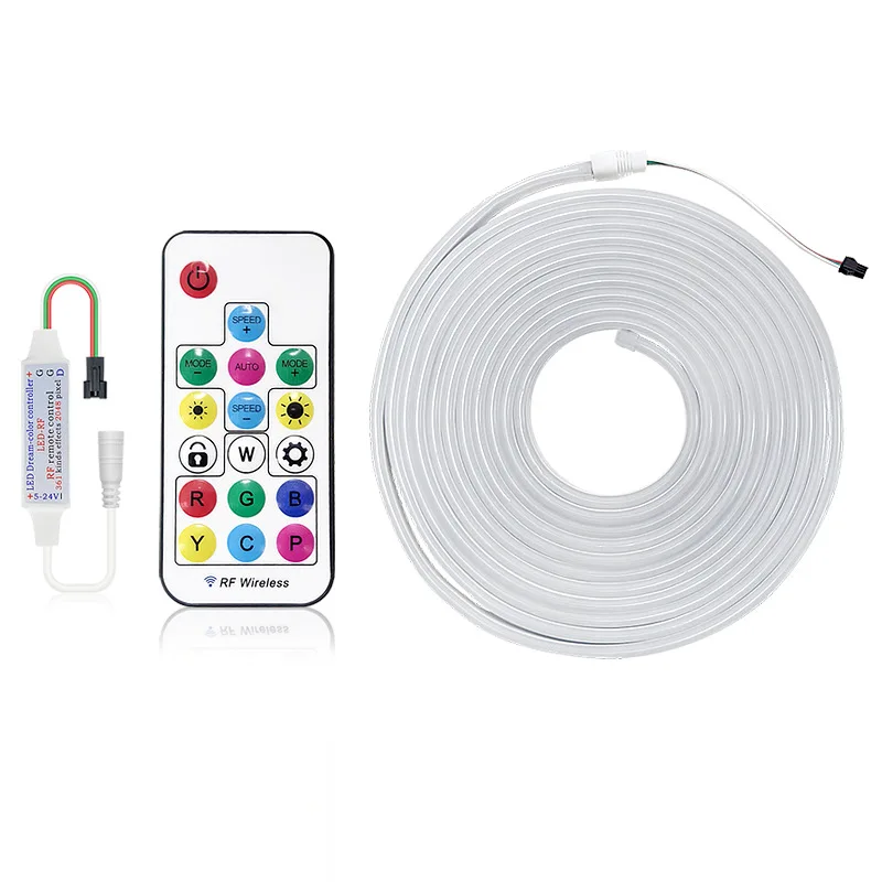 Led Neon Strip Light Rgb Dream Color Chasing Led Rope Light Rgb Lamp Smart App Control Wifi Addressable smart led lights