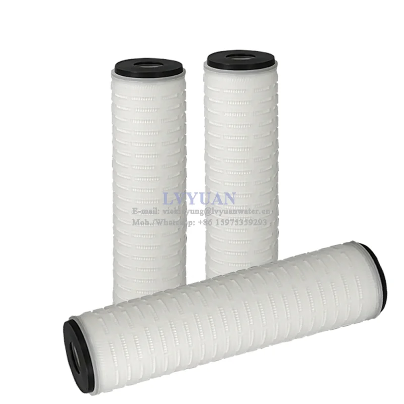 China OEM size & microns pp filtration membrane/10 inch Pleated PP filtration filter
