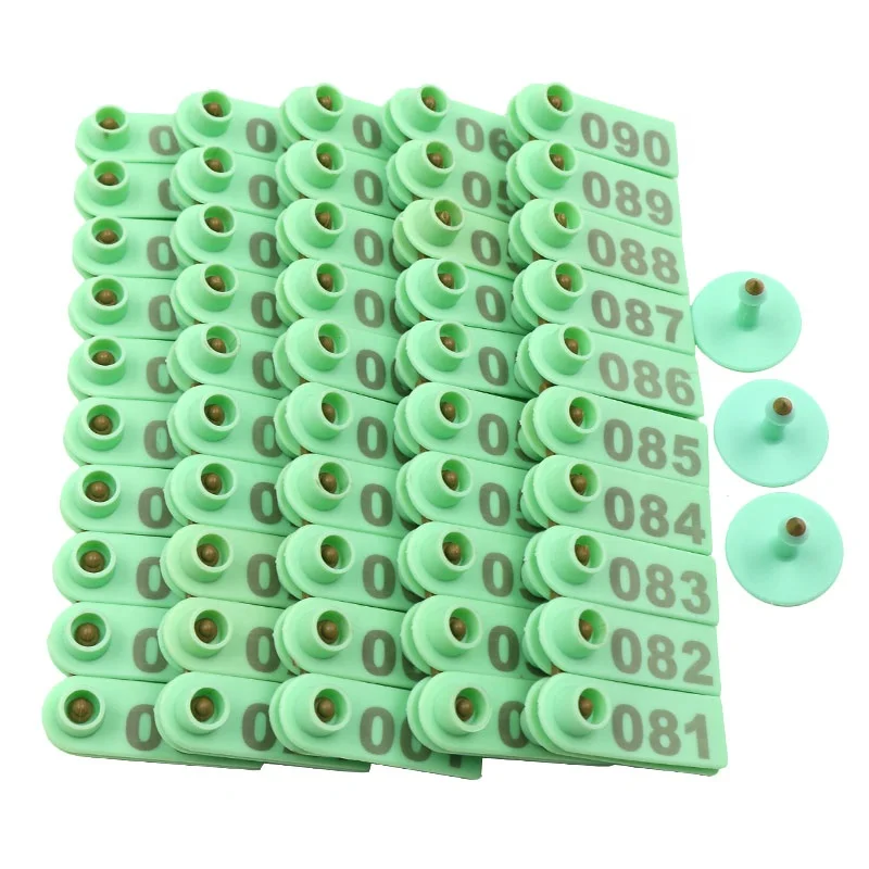 Customize Copper Metal Head TPU Animal Earring Tags Laser Goat and Sheep Ear Tag