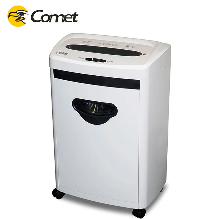 Mini Comet Commercial Home/Office Paper Shredder Cross-Cut Electric Source for Document & Card Shredding Manual Power