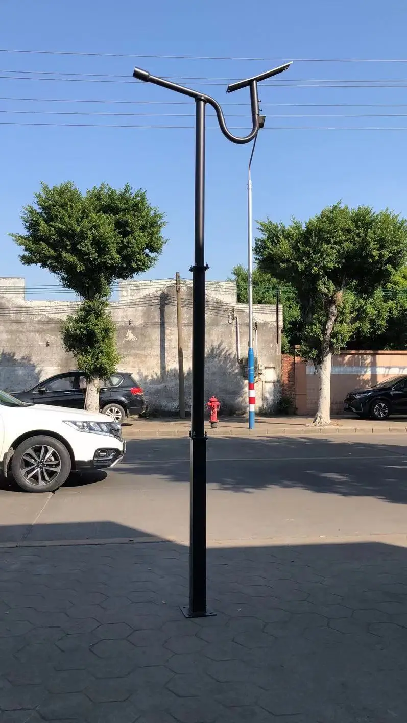 Столб уличного освещения 3-4 м высокий Мачтовый столб декоративные Восьмиугольные стальные Порошковые покрытые дорожные осветительные