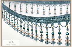 Cheap Price Decorative Beaded Curtain Tassel Fringe Trim Beaded Fringe Trimming
