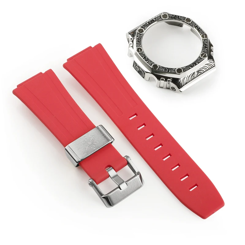 Designed case For Casio For G-Shock GA2100 Metal Strap GA2110 Watch band for GA-2100 Stainless steel Watch Accessories man