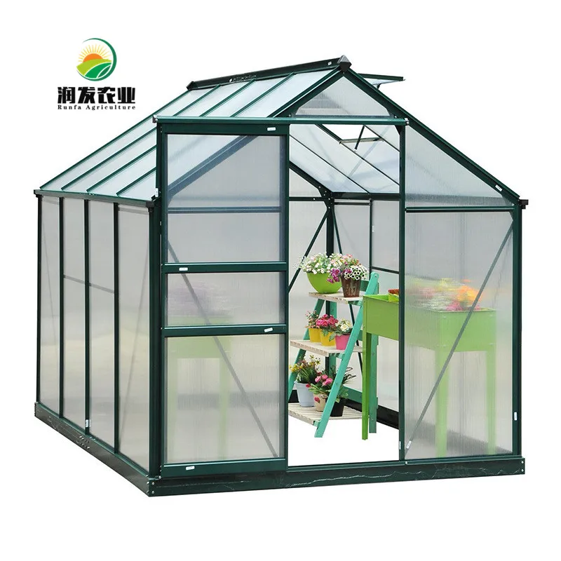 Low Price High Quality Eco-Friendly Green House Greenhouse For Garden Strong Hobby  Polycarbonate Garden Greenhouses