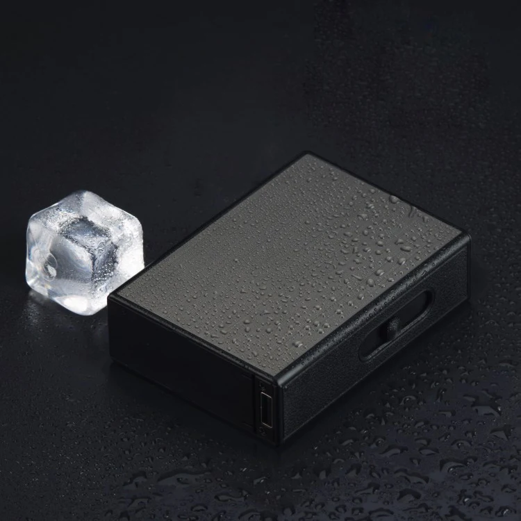 Китайский новый год пользовательские usb зарядка для мужчин подарки аксессуары электронный автоматический пластиковый портсигар металлический ящик с