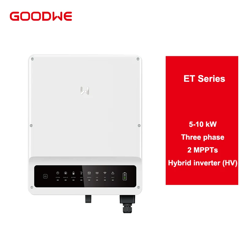 Solar System Three Phase 5KW 6KW 8KW 10KW Hybrid Goodwe Solar Inverter