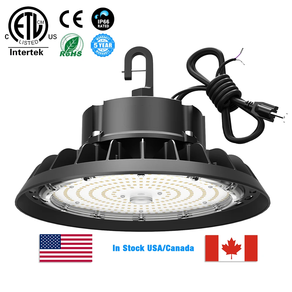 3Power 3CCT Switchable 1-10V dimming 60 Beam Angle 170lm/w Die Cast Aluminum 100W LED UFO High Bay Lighting