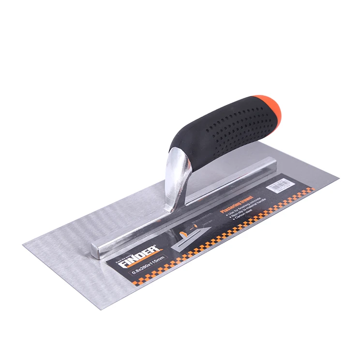 Factory directly provide good quality stainless steel plastering trowel with  PP+TPR Handle  Mirror Finish