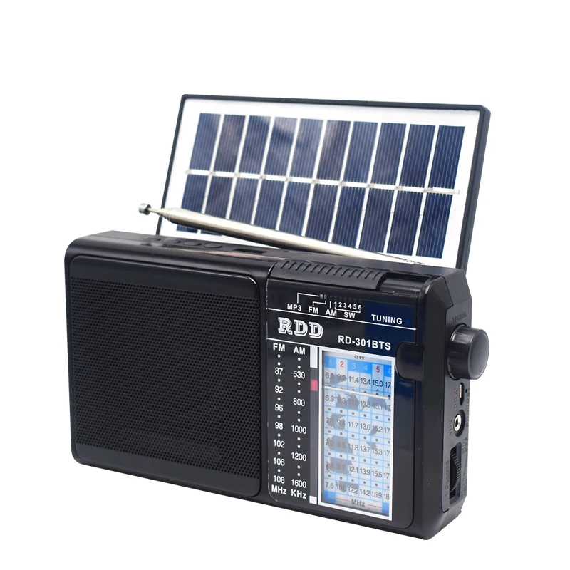 Аварийный ручной фонарь с солнечной панелью для зарядки USB/TF музыкальный плеер FM/AM/SW 3 диапазона портативное радио с BT популярна в Южной Америке