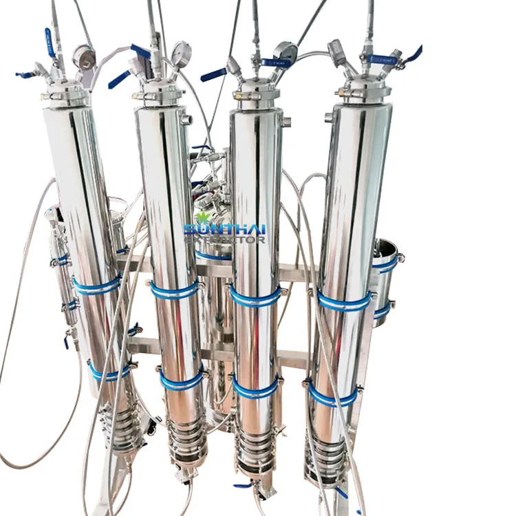 Sunthai Stainless Steel SS304 10Lb Sanitary CBD Jacketed Column Closed Loop Extractor System