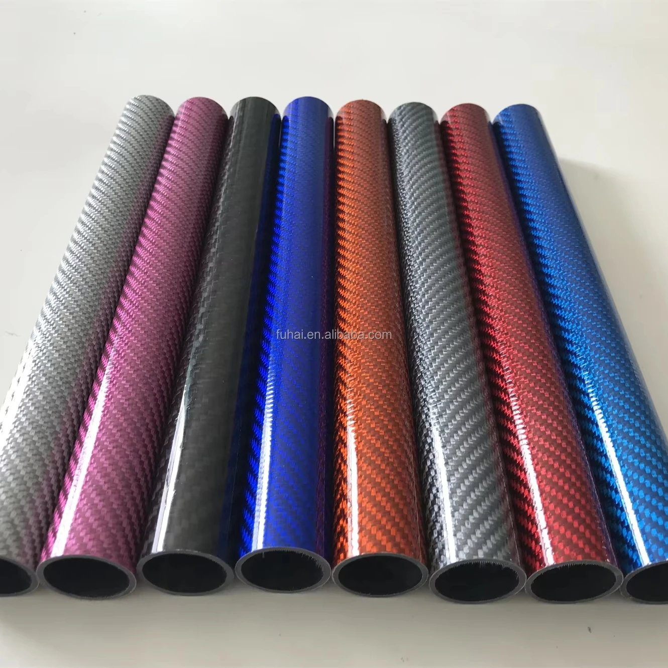 OEM 3K Carbon Fiber Tube/Pole Custom Trout Colors 3m Length Fast Carp 100% FRP 6mm-50mm Custom Length 3K Carbon Fiber Tube Pipe
