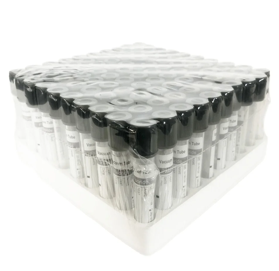 Wholesale Disposable Medical Consumables Blood Test Tubes Sodium Fluoride/Potassium Oxalate Glucose Tube Blood Collection Tube